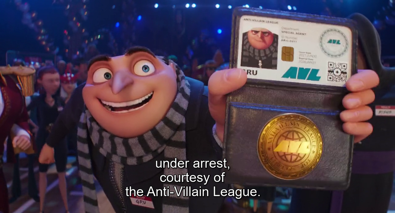 Gru reveals himself to be an AVL agent.