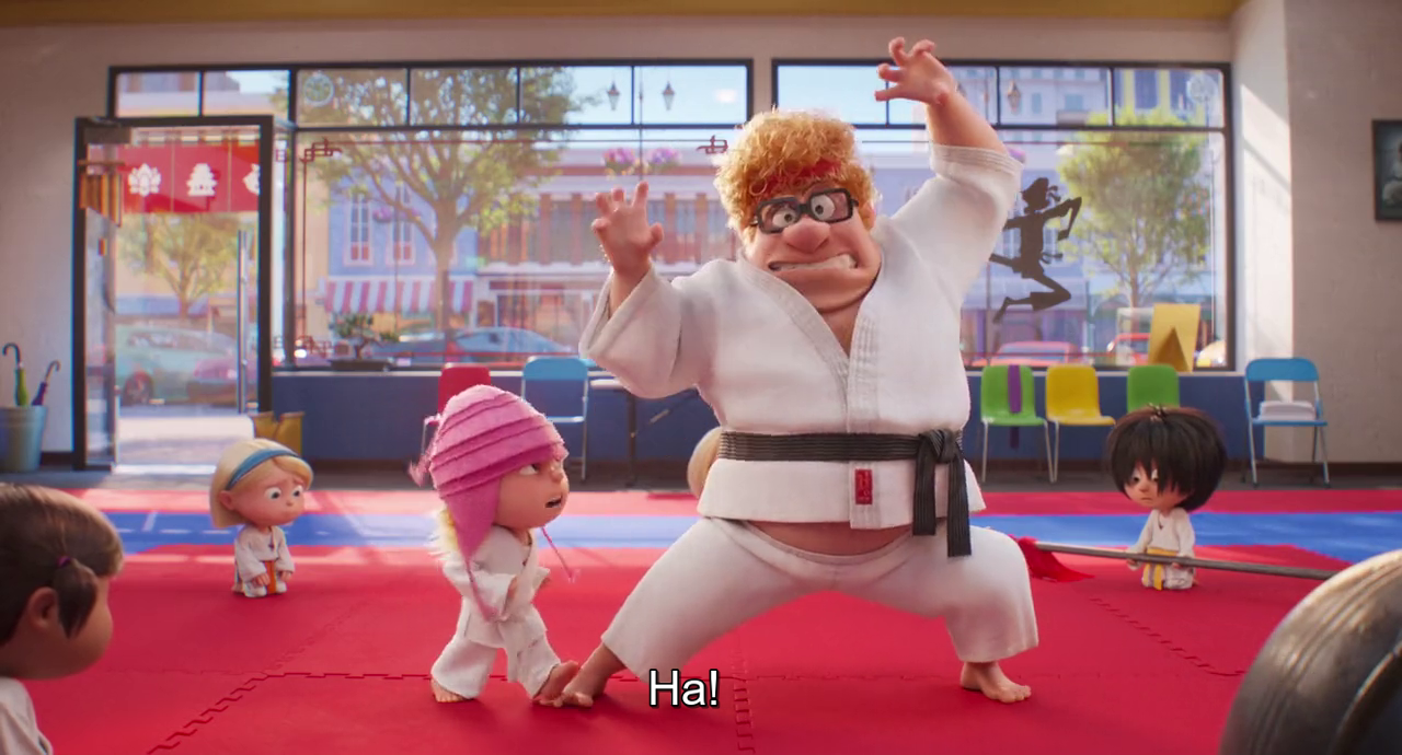 Edith breaks her karate instructor's toe.