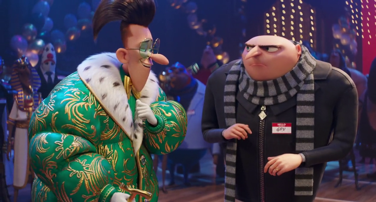 Gru and Maxime meet at their school reunion.