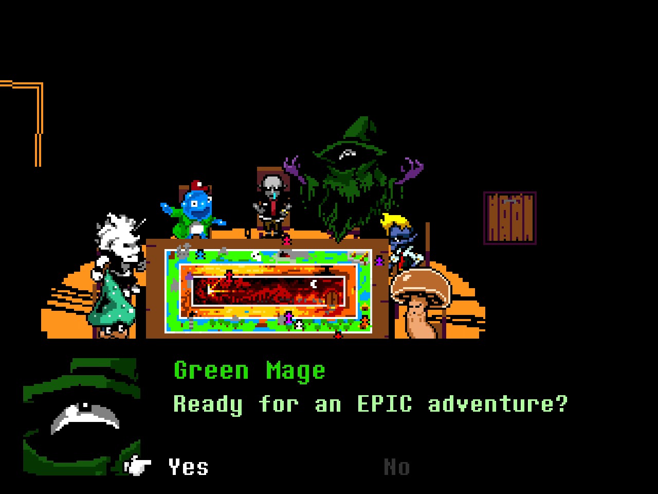 Green Mage asks if you're ready for an EPIC adventure.