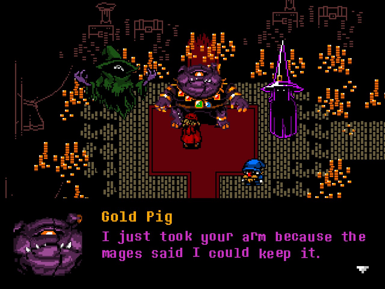 Gold Pig admits the mages were okay with the plan.