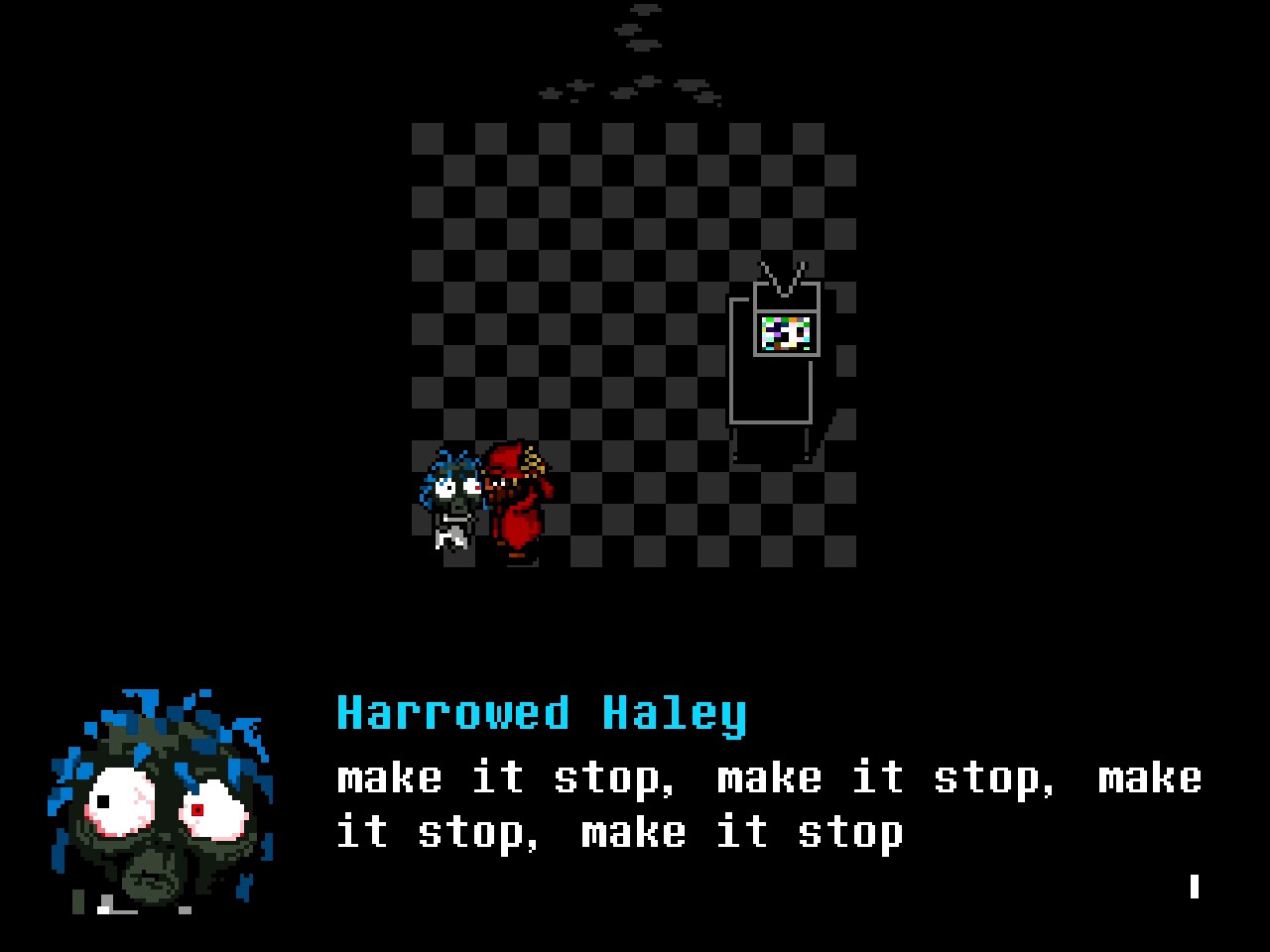 Harrowed Haley begs you to make it stop