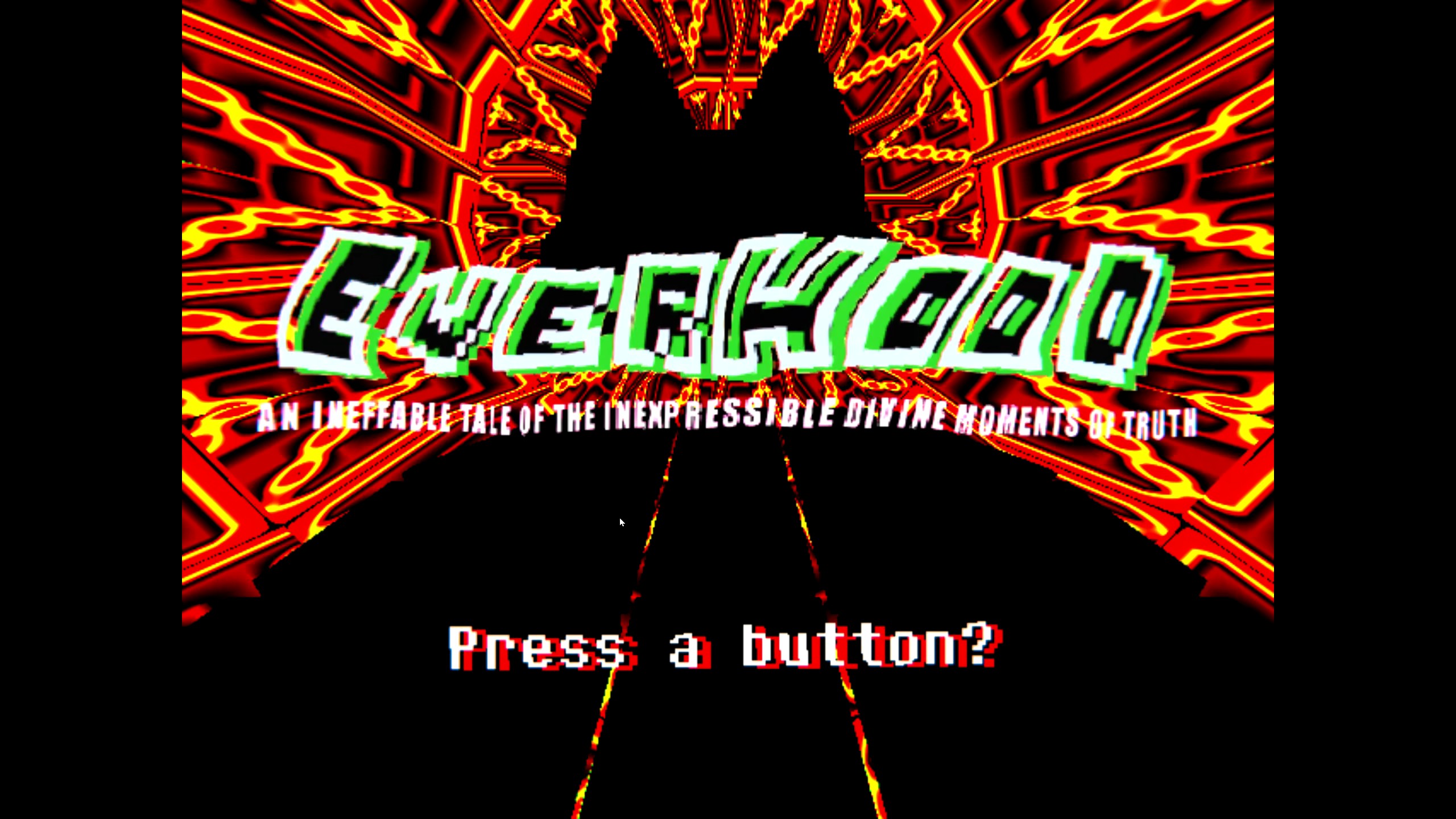 Everhood's title screen