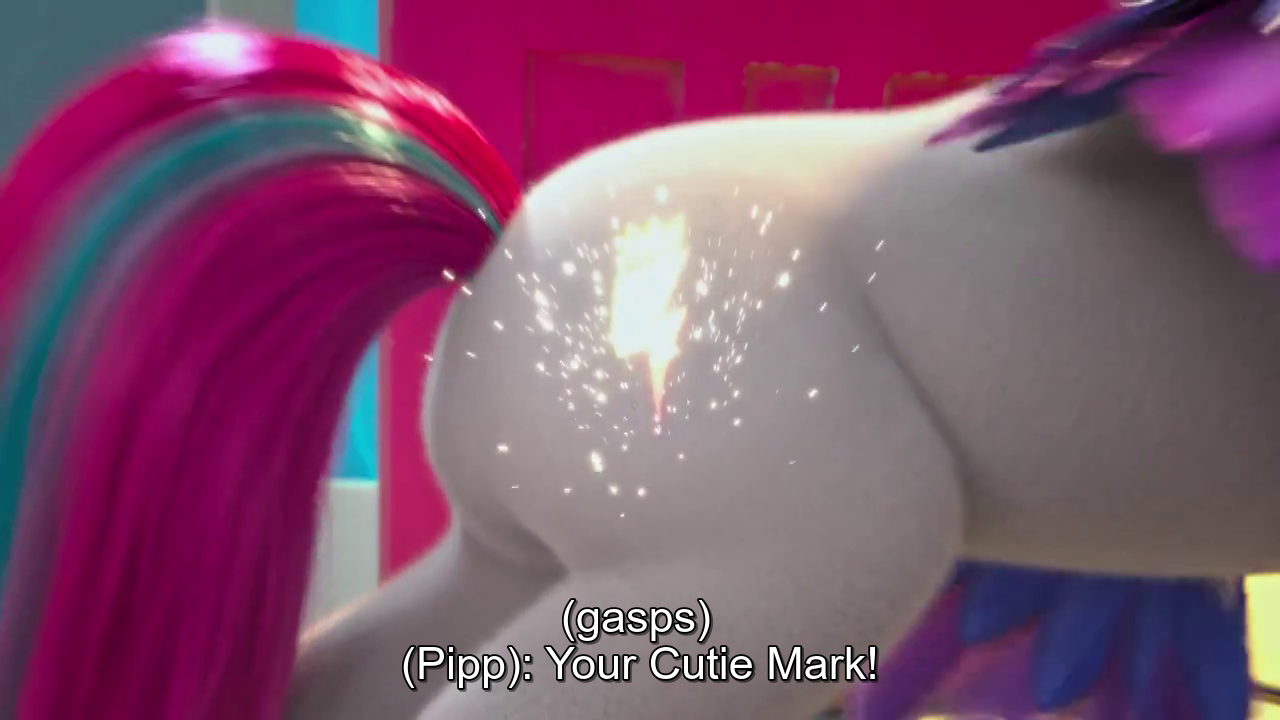 Zipp's cutie mark, glowing.